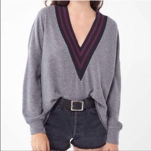 Urban Outfitters Varsity Thermal Sweater